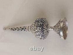 Aspersoir ancien Argent Massif Poinçon 800 Art Du Maghreb Oriental Flacon Parfum