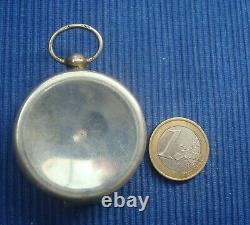 B33 Jolie Custode Argent Massif 800 Vermeil Ancien Collection Religion