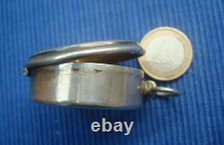B33 Jolie Custode Argent Massif 800 Vermeil Ancien Collection Religion