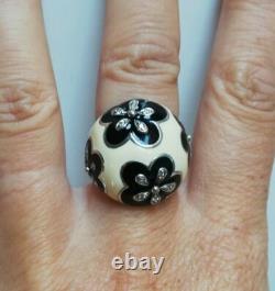 BAGUE ANCIENNE en argent Massif Silver Ring 925 UNA STORIA