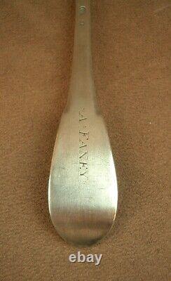 BELLE CUILLERE ANCIENNE EN ARGENT MASSIF FERMIERS GENERAUX XVIIIe BEAUX POINCONS