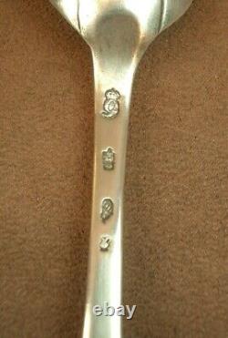 BELLE CUILLERE ANCIENNE EN ARGENT MASSIF FERMIERS GENERAUX XVIIIe BEAUX POINCONS