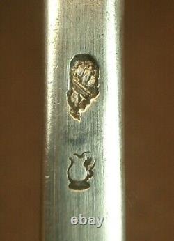 BELLE CUILLERE ANCIENNE EN ARGENT MASSIF FERMIERS GENERAUX XVIIIe BEAUX POINCONS