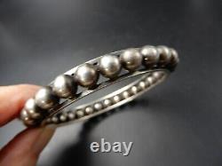 BEL ANCIEN BRACELET BASQUE EN ARGENT MASSIF 1940 H. TEGUY poinçons