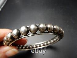 BEL ANCIEN BRACELET BASQUE EN ARGENT MASSIF 1940 H. TEGUY poinçons