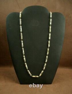 BEL ANCIEN COLLIER en ARGENT MASSIF ET EMAIL CHINE DEBUT DU XXe