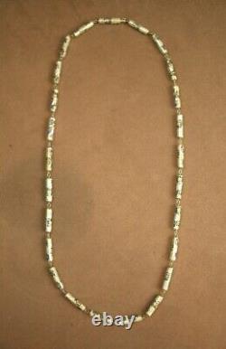 BEL ANCIEN COLLIER en ARGENT MASSIF ET EMAIL CHINE DEBUT DU XXe