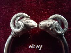 BROCHE ancienne argent massif, ciselée, poinçon, 9,69 gr