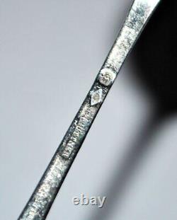 BUTTNER Lot 12 cuillères à café ancienne ARGENT MASSIF 800 120gr 19e s. ALSACE