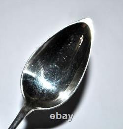 BUTTNER Lot 12 cuillères à café ancienne ARGENT MASSIF 800 120gr 19e s. ALSACE