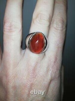 Bague Ancienne Argent Massif Silver 925 Jonc créateur Art Nouveau Déco
