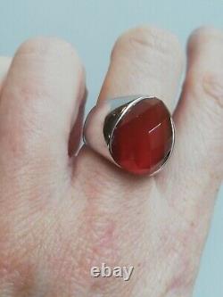 Bague Ancienne Argent Massif Silver 925 Jonc créateur Art Nouveau Déco