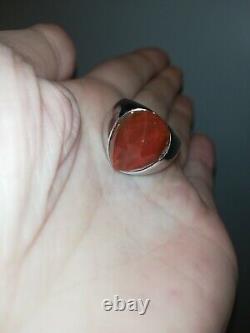 Bague Ancienne Argent Massif Silver 925 Jonc créateur Art Nouveau Déco