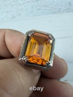 Bague Ancienne Or 18k Argent Massif