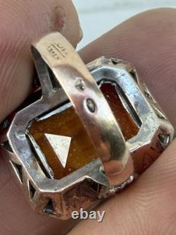 Bague Ancienne Or 18k Argent Massif
