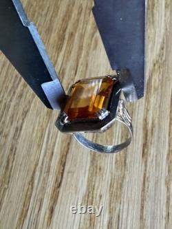 Bague Ancienne Or 18k Argent Massif