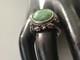 Bague Argent Massif Turquoise Ancienne Antique Floral 19&egrave;me Taille 54.5 Poin&ccedil;on