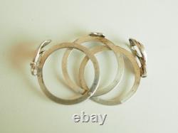 Bague De Foi Ancienne Bijou De Sentiment Argent Massif Silver Ring T50 Heart