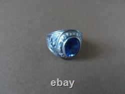 Bague ancienne d'école Argent massif poinçons 925
