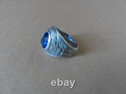 Bague ancienne d'école Argent massif poinçons 925