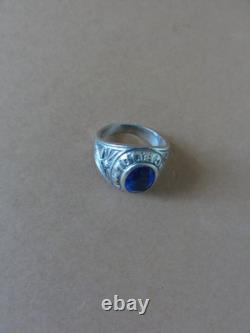 Bague ancienne d'école Argent massif poinçons 925