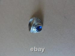 Bague ancienne d'école Argent massif poinçons 925