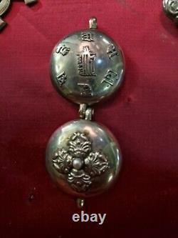 Beau Lot De 25 Bijoux Ancien Argent Massif Collier Bracelet Bague 236 Grammes