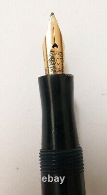 Beau stylo plume ARGENT massif + Bakélite plume OR ancien vers 1930