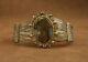 Bel Important Bracelet Ancien En Argent Massif Et Pierre Dure