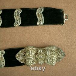 Belle Ceinture Berbere Ancienne En Argent Massif