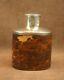 Belle Grande Flasque A Alcool Whisky Ancienne En Argent Massif