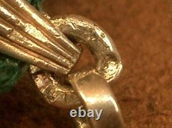 Belle croix badine ancienne en argent massif et pierres XIXe siècle