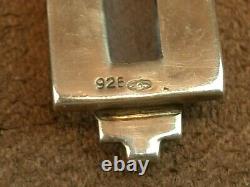 Belles Boucles D Oreilles Pendantes Anciennes Art Deco Argent Massif Et Pierres