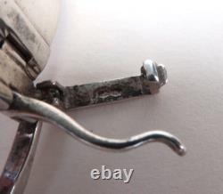 Bijou Ancien Argent Massif Bracelet Rigide à Boucle de Ceinture circa 1960-1970