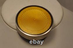 Boite A Mouches Ancien Argent Massif Emaille Antique Enameled Silver Patch Box