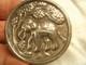 Boite A Pilule Ancienne Argent Massif Coffret Elephant Sculpture Animali&egrave;re