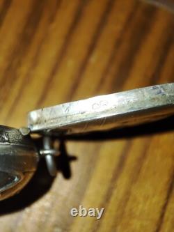 Boîte ancienne miniature Pilulier Argent Massif Art Nouveau Pillbox Sterling