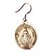 Boucle Oreille Argent 925 Médaille Miraculeuse Argent Massif Ancienne 1830 Bijou