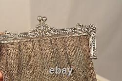Bourse Maille Aumoniere D'argent Massif Ancien Antique Solid Silver Bag