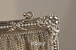 Bourse Maille Aumoniere D'argent Massif Ancien Antique Solid Silver Bag