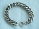 Bracelet Ancien Argent Massif Grosses Mailles Antique Silver