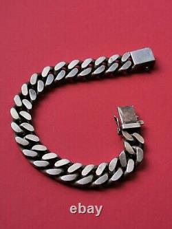 Bracelet, Ancienne gourmette en argent massif