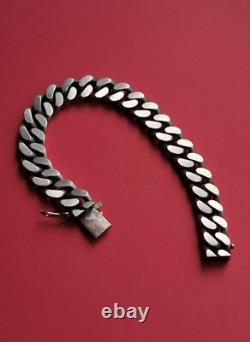 Bracelet, Ancienne gourmette en argent massif