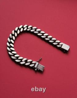 Bracelet, Ancienne gourmette en argent massif