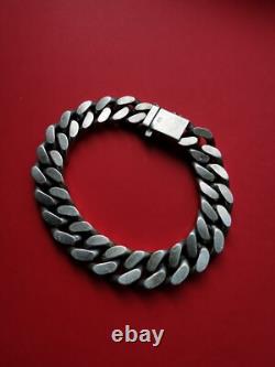 Bracelet, Ancienne gourmette en argent massif
