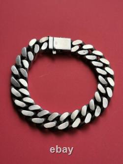 Bracelet, Ancienne gourmette en argent massif