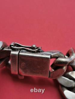 Bracelet, Ancienne gourmette en argent massif