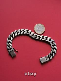 Bracelet, Ancienne gourmette en argent massif