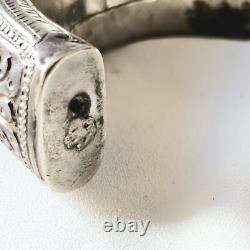 Bracelet Bédouin Ancien Argent Massif À Grelots Kévin Oman 71g Vers 1900
