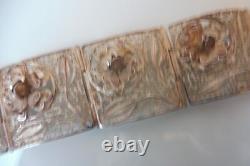 Bracelet En Argent, Argent 900, Beau Bracelet Ancien Massif, Fait Main
